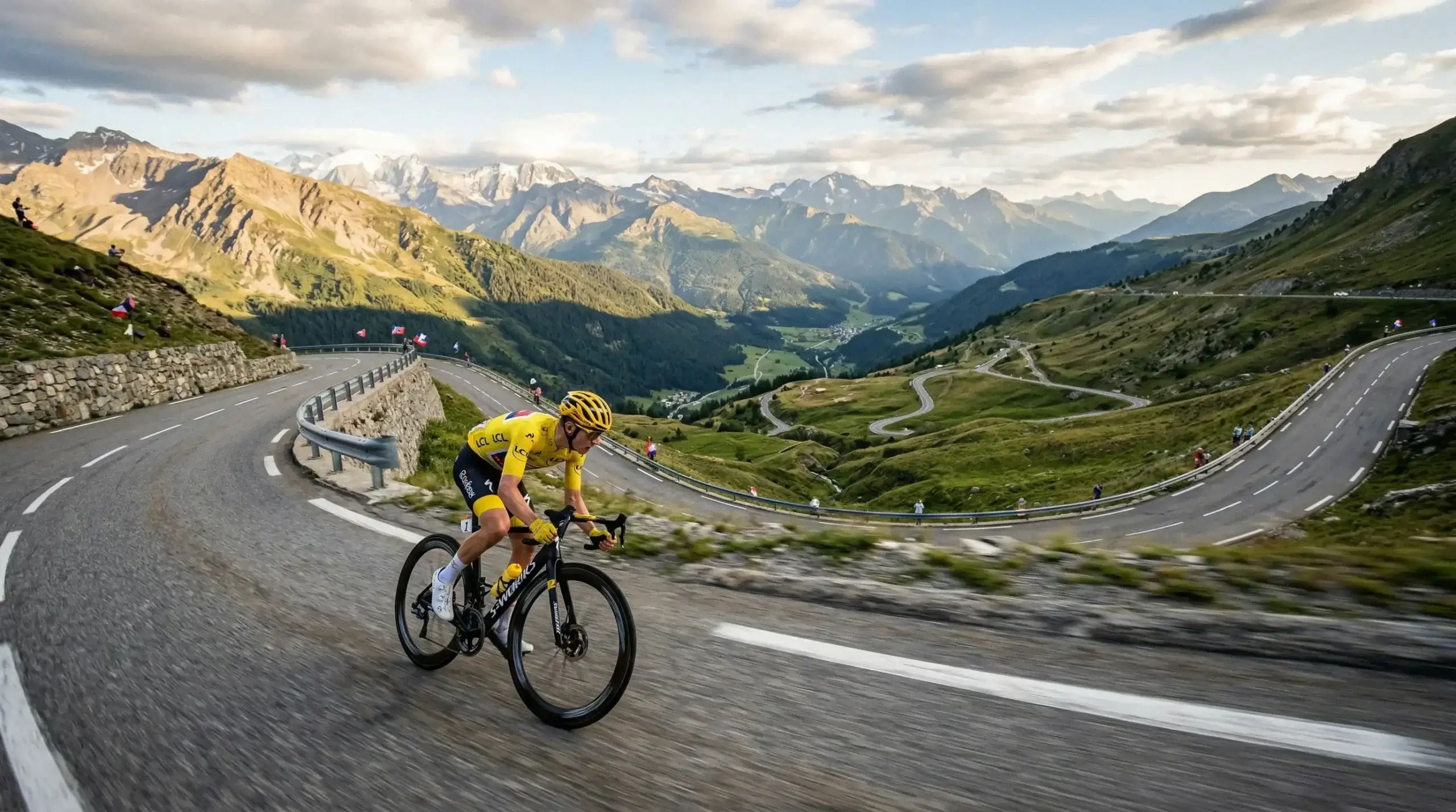 Tour de France favorieten en voorspellingen met wielrenners op een bergpas