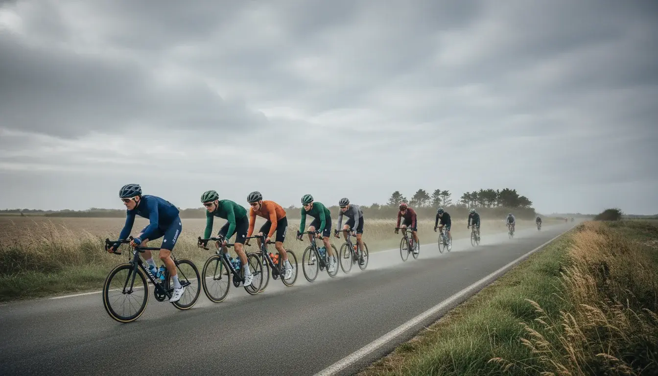 Waaierritten Tour de France wedden wind