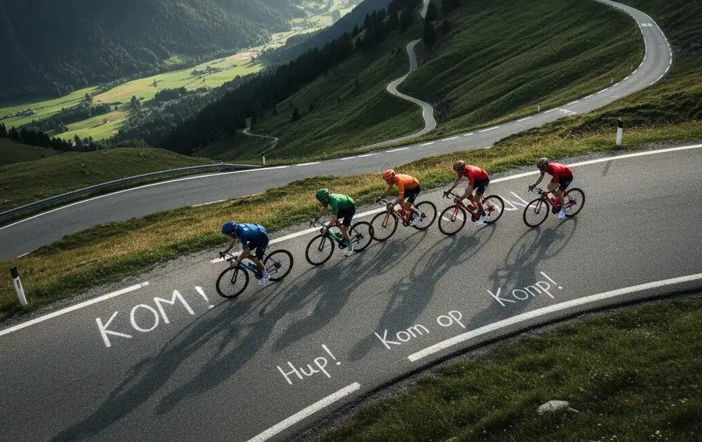 Wedstrategieën per etappetype in de Tour de France met wielrenners in de bergen